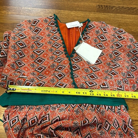 NWT Talitha Collection Almasi-Print Short Kimono Dress 100% Silk XL - Picture 12 of 16